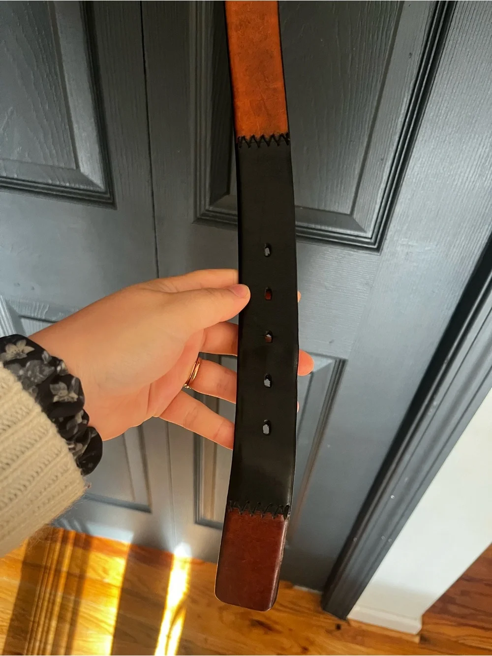 HAUPT by George Jensen Leather Mens Belt